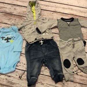 Lot of 0-3 boy clothes Carter’s & Burt’s bees